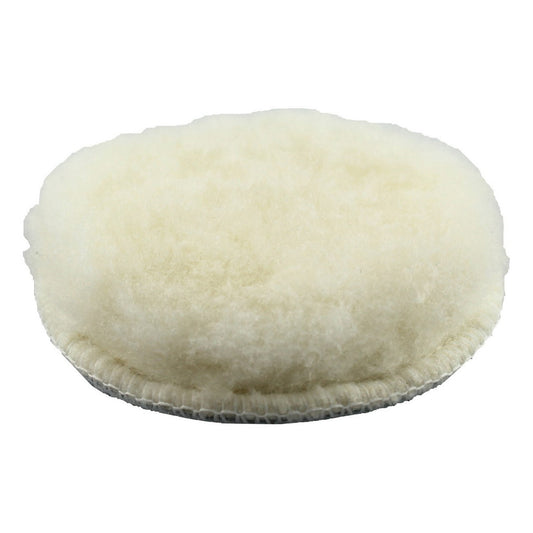 CLEANPRODUCTS Lammfell-Polierpad Weiß 80 mm Durchmesser - 10 Stück