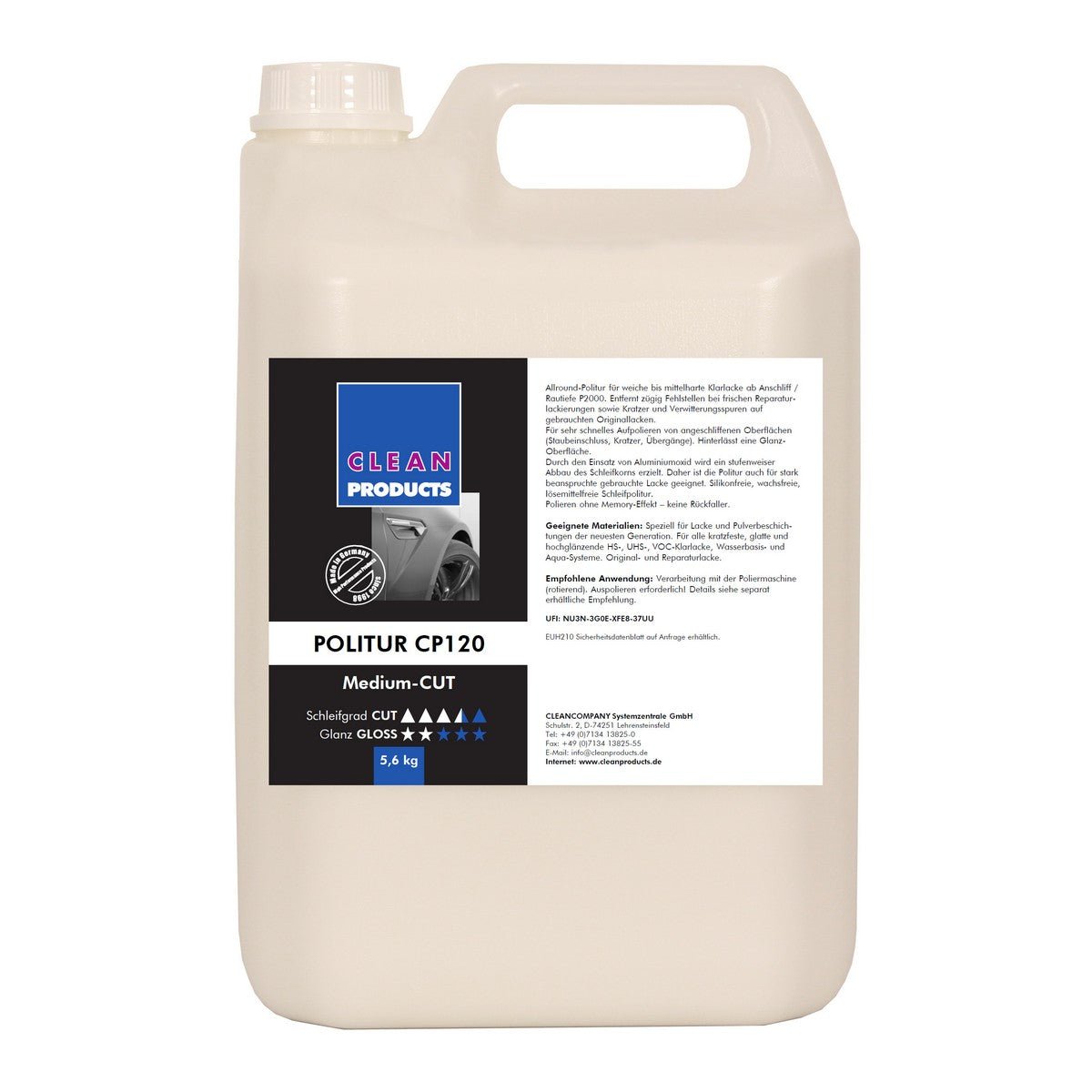 POLITUR CP120 Medium-CUT - 5,6 kg - CLEANPRODUCTS