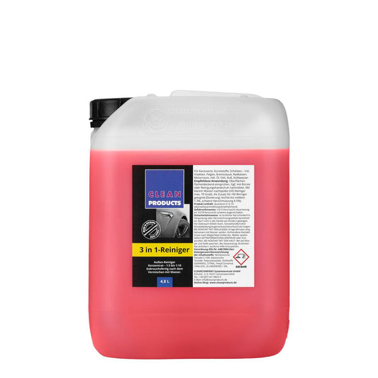 Fahrzeug-Außen-Reiniger 3 in 1 (Konzentrat) - 4,8 Liter - CLEANPRODUCTS