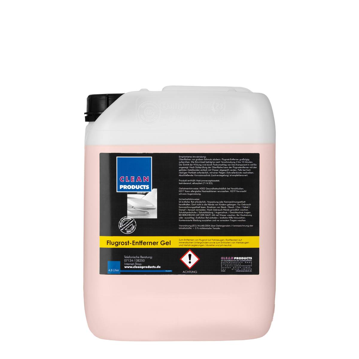 Flugrost-Entferner Gel - Säurefrei - pH-neutral - 4,8 Liter - CLEANPRODUCTS