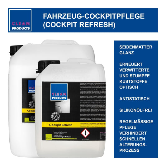 Fahrzeug-Cockpitpflege (Cockpit Refresh) - 10 Liter - CLEANPRODUCTS