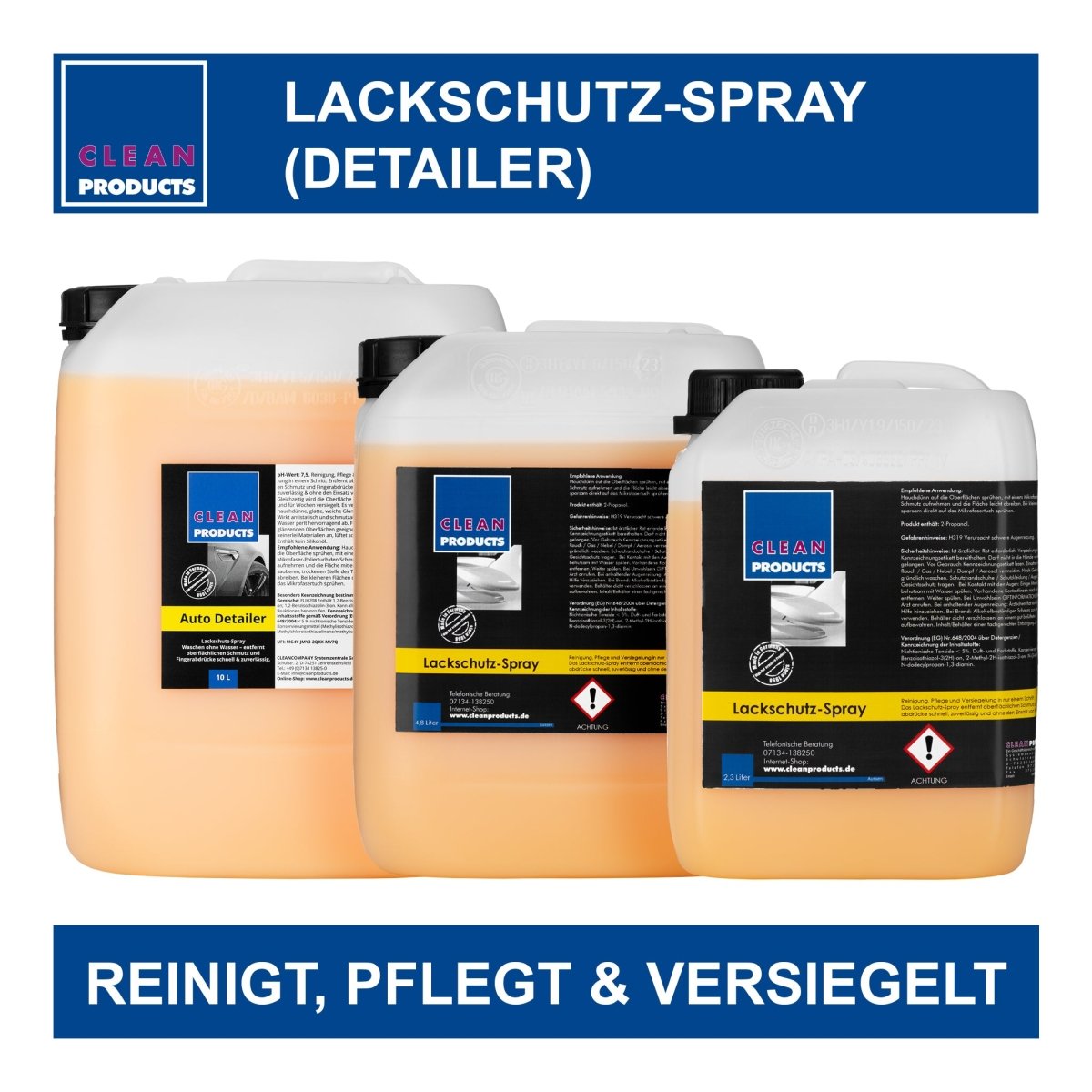 Lackschutz-Spray (Detailer) - 4,8 Liter - CLEANPRODUCTS