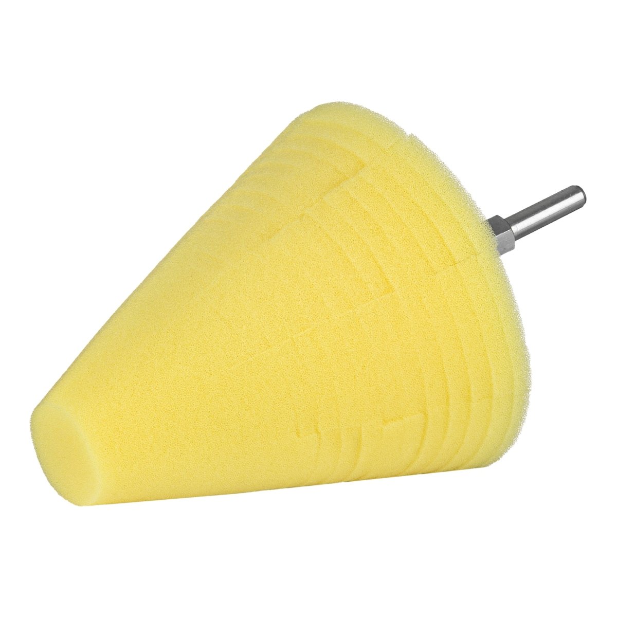 Polier-Schwamm abrasiv Gelb - Polieraufsatz - Reinigungs-Schwamm für Bohrmaschine und Akkuschrauber - 1 Stück - CLEANPRODUCTS