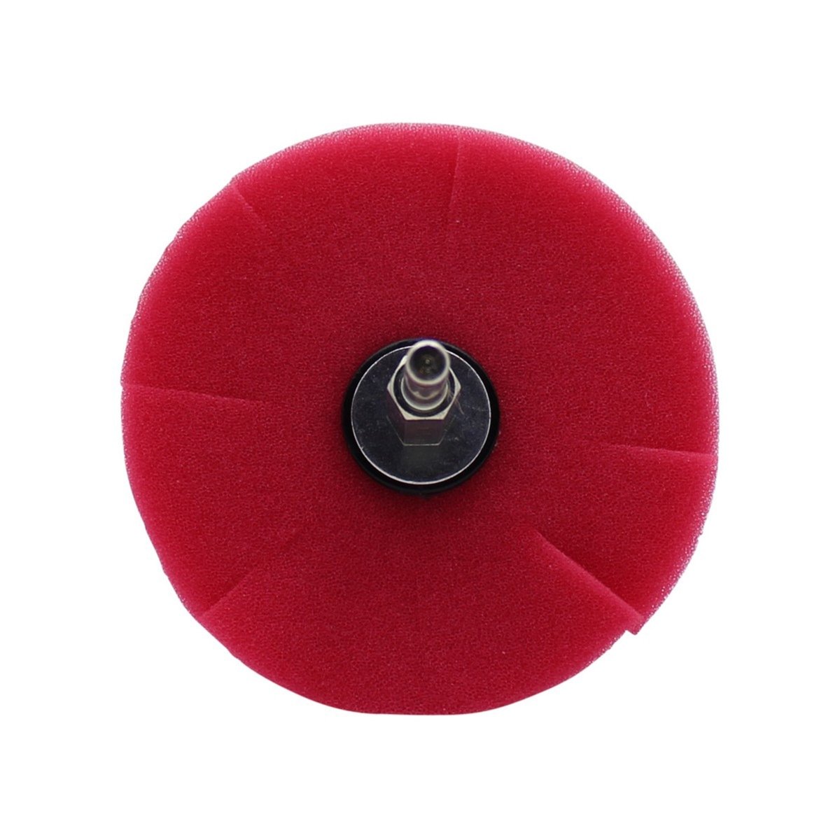 Polier-Schwamm Fine-Finish Rot - Polieraufsatz - Reinigungs-Schwamm für Bohrmaschine und Akkuschrauber - 1 Stück - CLEANPRODUCTS