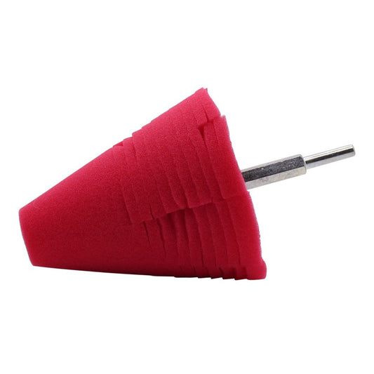 Polier-Schwamm Fine-Finish Rot - Polieraufsatz - Reinigungs-Schwamm für Bohrmaschine und Akkuschrauber - 1 Stück - CLEANPRODUCTS