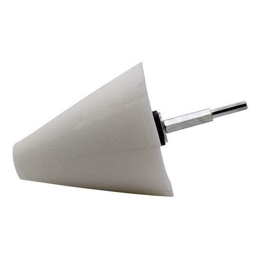 Polier-Schwamm leicht-abrasiv Weiß - Polieraufsatz - Reinigungs-Schwamm für Bohrmaschine und Akkuschrauber - 1 Stück - CLEANPRODUCTS