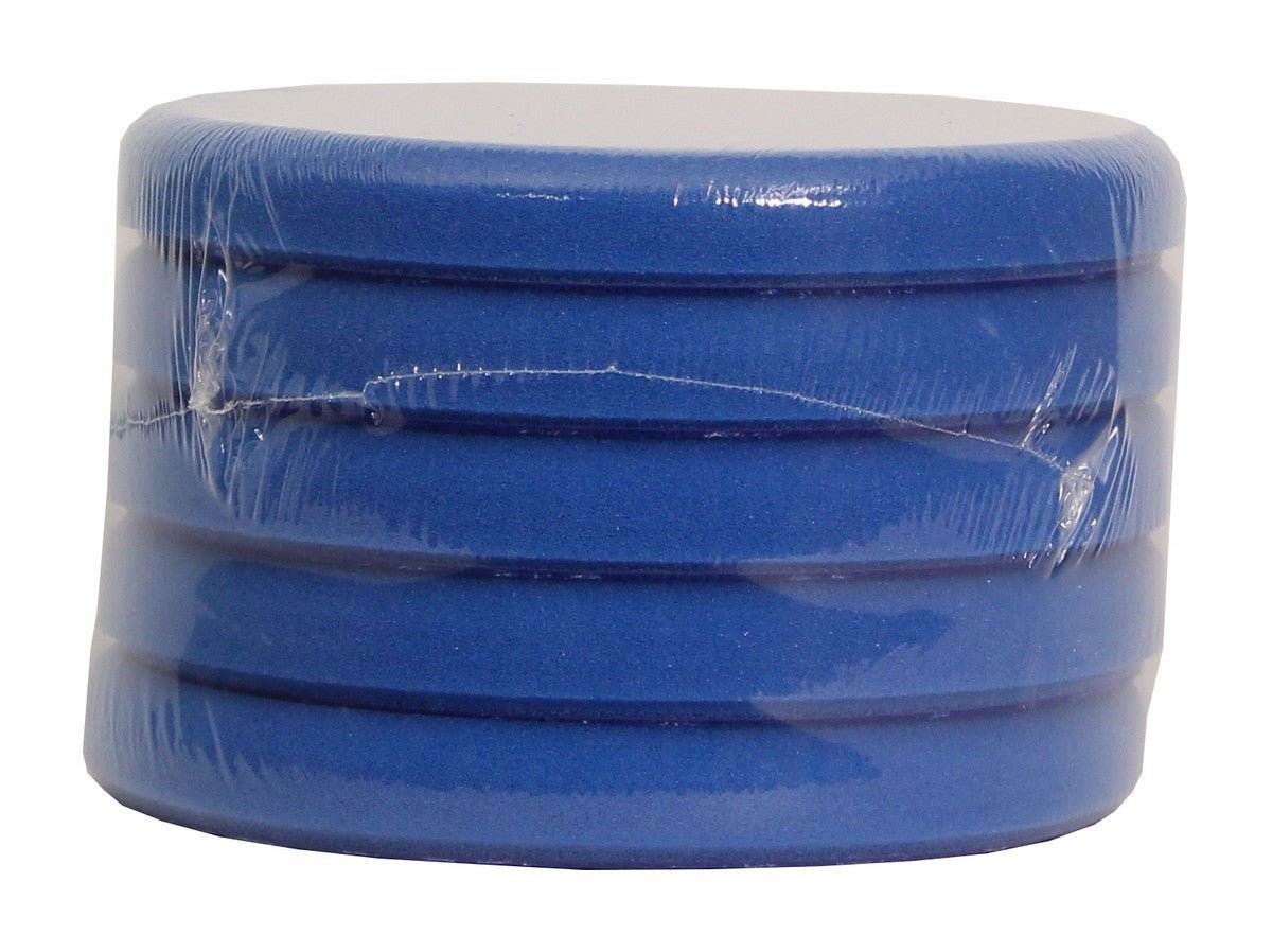 Exzenter-Polierschwamm medium-retikuliert Blau 165 mm - 5 Stück - CLEANPRODUCTS