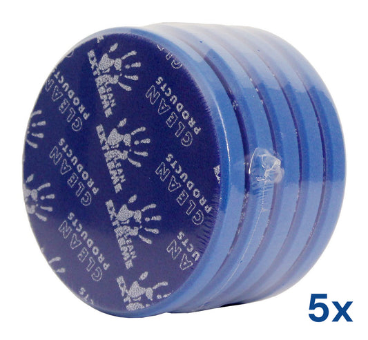 Exzenter-Polierschwamm medium-retikuliert Blau 165 mm - 5 Stück