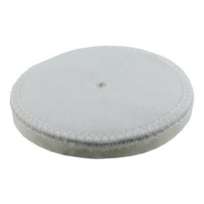 CLEANPRODUCTS Lammfell-Polierpad Weiß 80 mm Durchmesser - 10 Stück