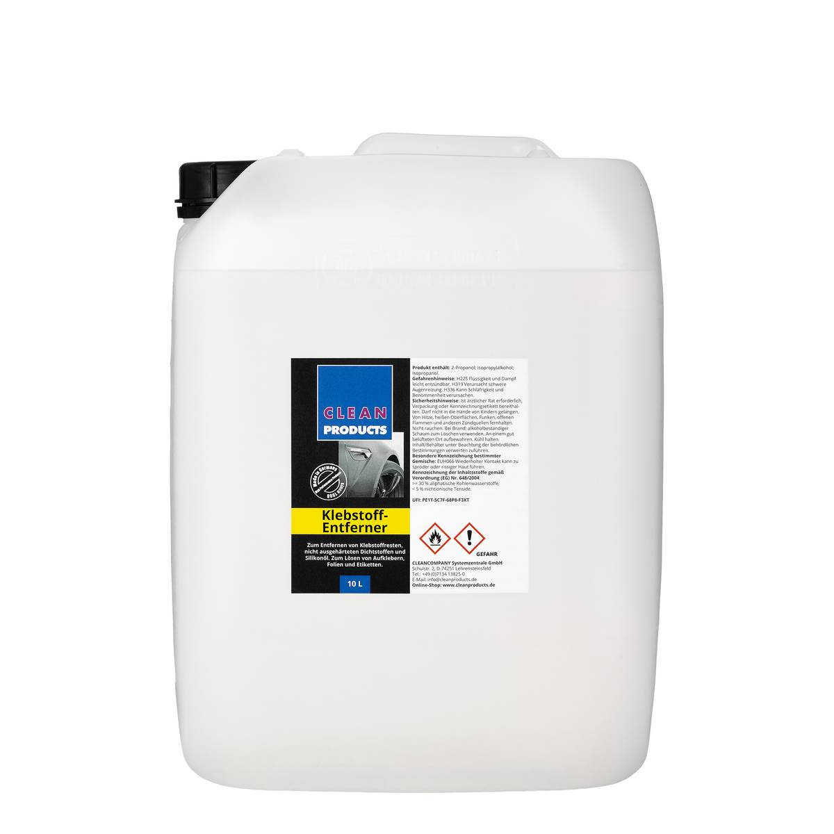 Aufkleber + Klebstoff-Entferner - 10 Liter - CLEANPRODUCTS