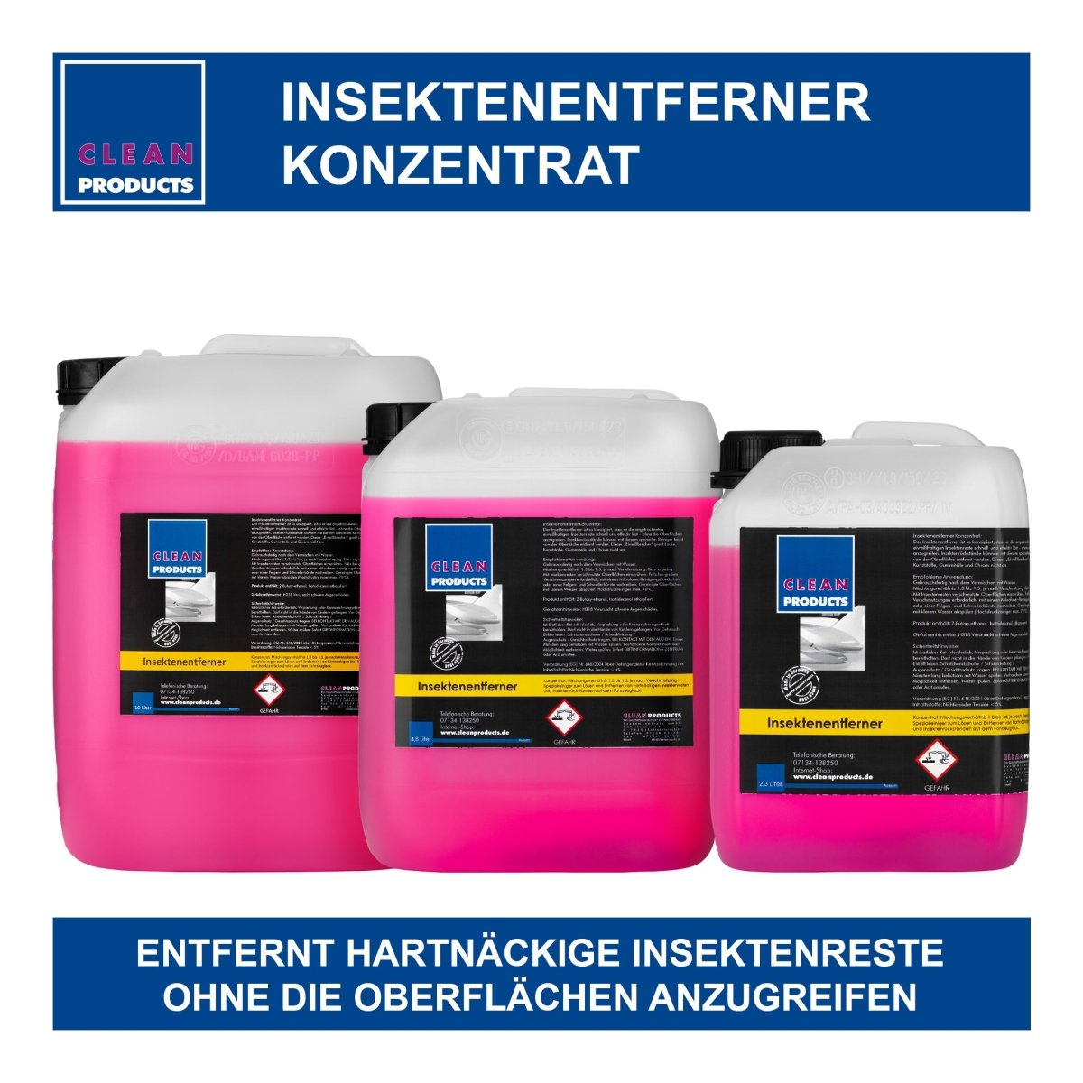 Insektenentferner Konzentrat (Insektenreiniger) - 4,8 Liter - CLEANPRODUCTS