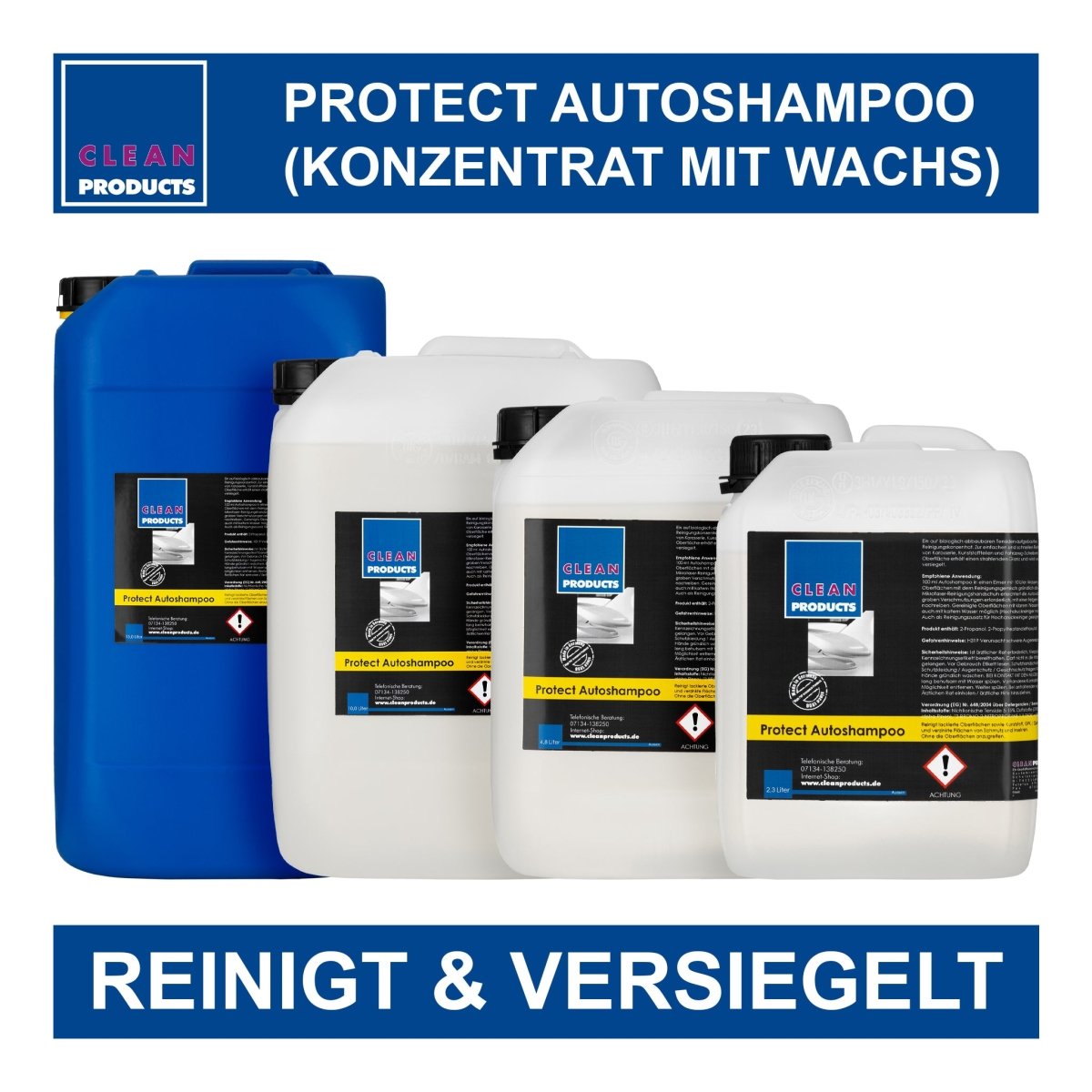 Protect Autoshampoo (Konzentrat mit Wachs) - 4,8 Liter - CLEANPRODUCTS
