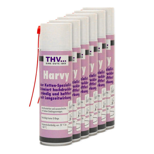 Harvy Hochleistungs-Industrie- und Ketten-Haftfett mit PTFE - 6 Stück - CLEANPRODUCTS