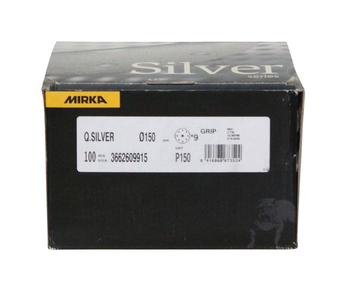 MIRKA Q. Silver P 150 Ø 150 mm 9-Loch - CLEANPRODUCTS